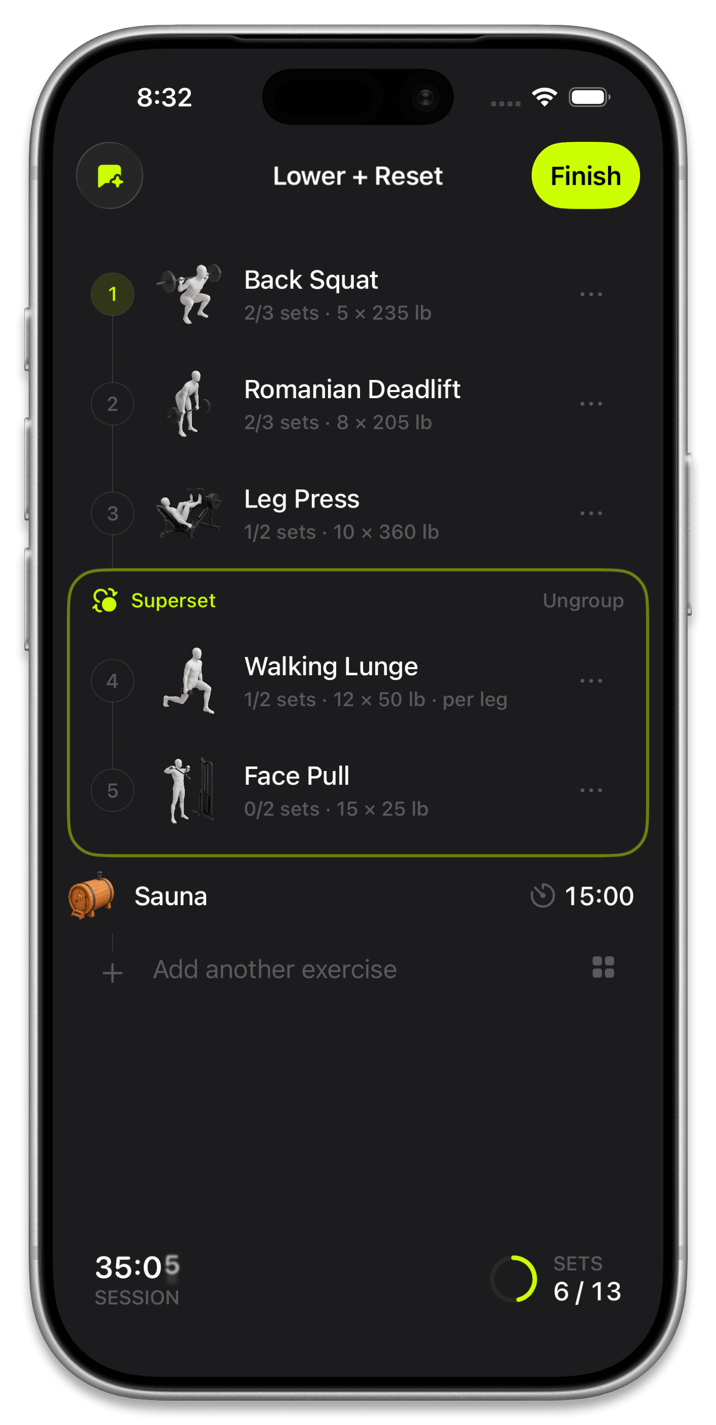 Active Workout Session